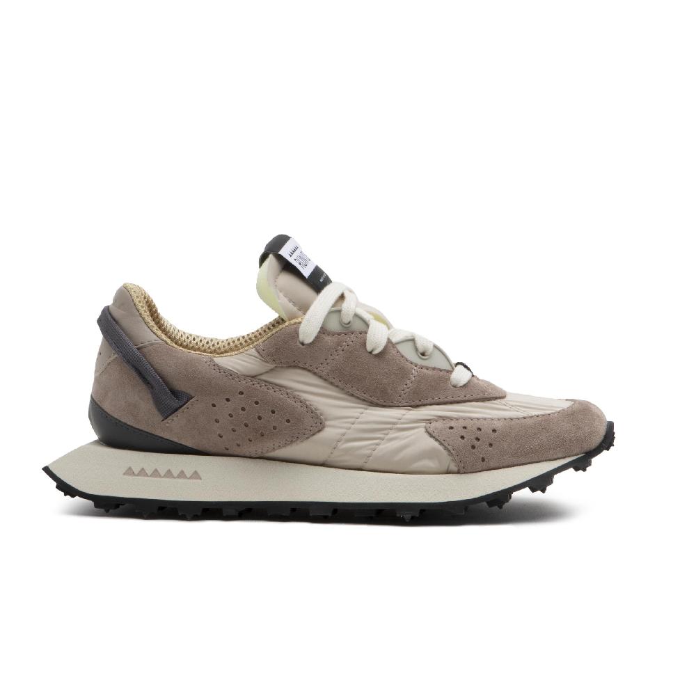 RUN OF Elio Sneakers In Pelle Scamosciata E Nylon