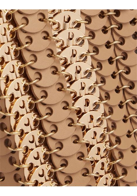 RABANNE 1969 Square Bag Dorata In Metallo E Pelle - RABANNE