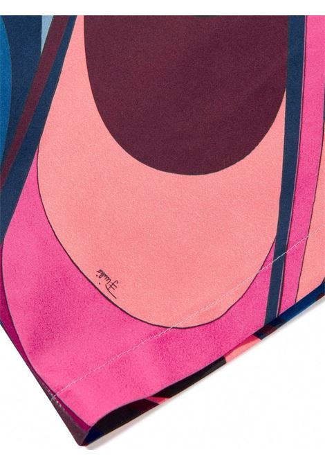 EMILIO PUCCI JUNIOR Abito A Maniche Lungo Con Stampa Onde - EMILIO PUCCI JUNIOR