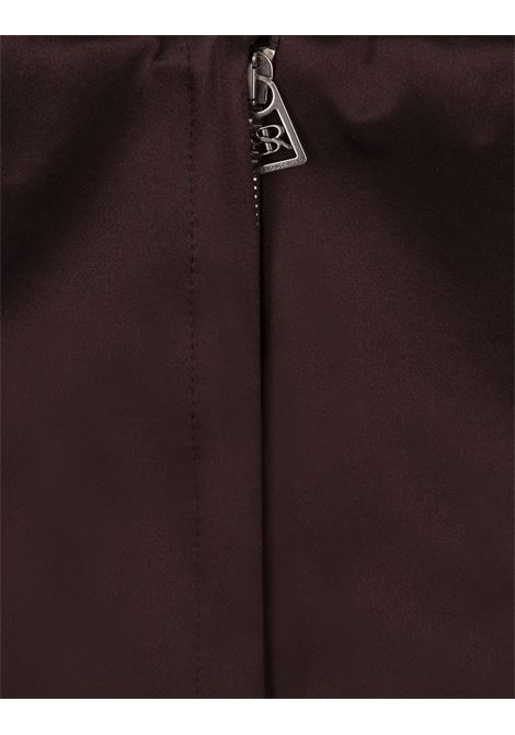 ERMANNO SCERVINO Abito Bustier Corto In Satin Marrone - ERMANNO SCERVINO