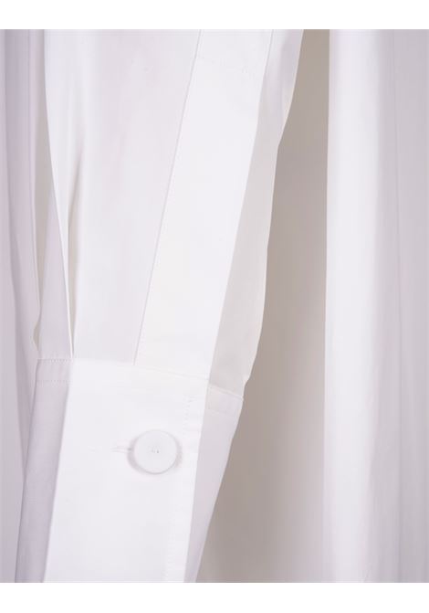 JIL SANDER Abito Chemisier In Popeline Bianco - JIL SANDER