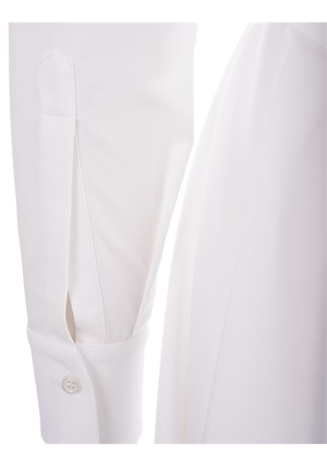 ALEXANDER MCQUEEN Abito Chemisier Midi Corsetto Bianco - ALEXANDER MCQUEEN