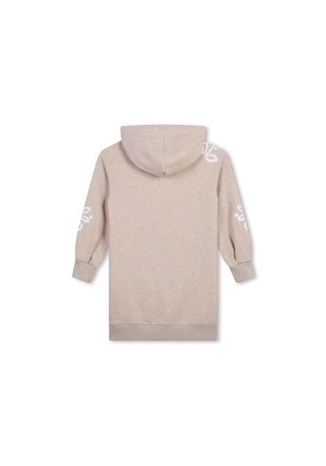 CHLOÉ KIDS Abito Con Cappuccio Beige Marl - CHLOÉ KIDS