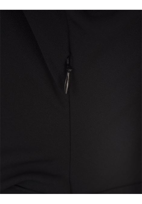 RABANNE Abito Corto Nero Con Spalle Scoperte E Orlo Stampato - RABANNE