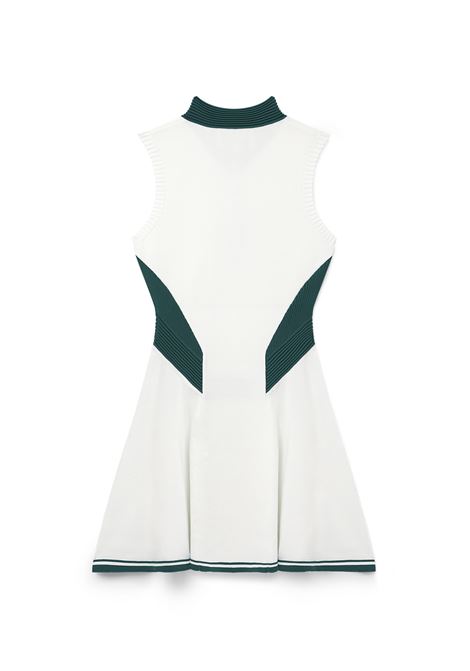 CASABLANCA Abito Draped Tennis Bianco E Verde - CASABLANCA