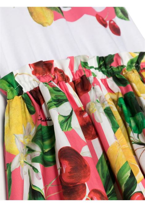 DOLCE & GABBANA KIDS Abito In Jersey E Popeline Con Stampa Limoni E Ciliegie - DOLCE & GABBANA KIDS