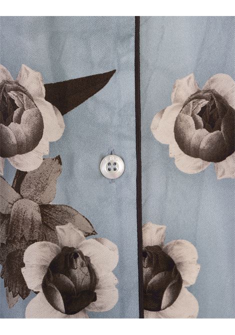 FOR RESTLESS SLEEPERS Abito Lungo Antea Azzurro Con Stampa Mazzo Di Fiori - FOR RESTLESS SLEEPERS