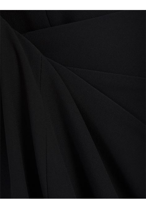 ALEXANDER MCQUEEN Abito Lungo Asimmetrico Nero Con Cut-Out - ALEXANDER MCQUEEN