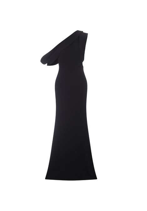 ALEXANDER MCQUEEN Abito Lungo Asimmetrico Nero Con Cut-Out - ALEXANDER MCQUEEN