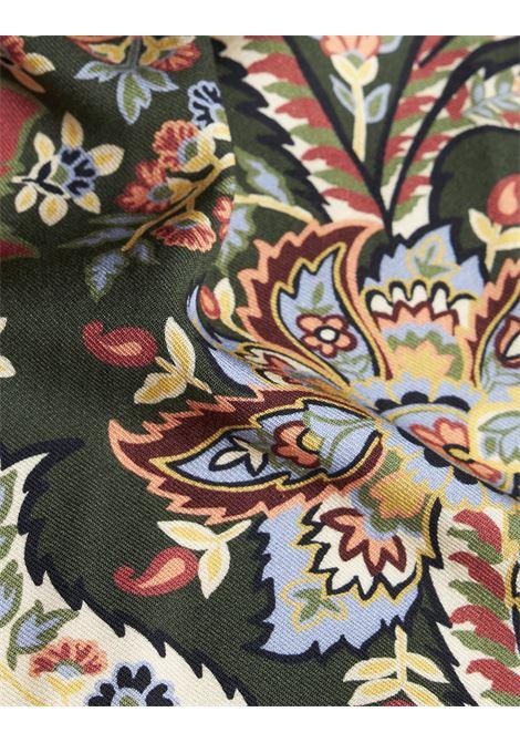 ETRO Abito Lungo In Jersey Nero Con Stampa Paisley - ETRO