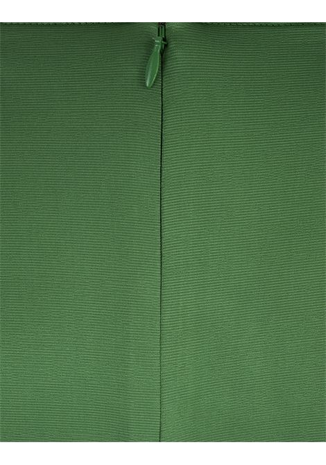 RABANNE Abito Lungo In Raso Verde Con Fiocco - RABANNE
