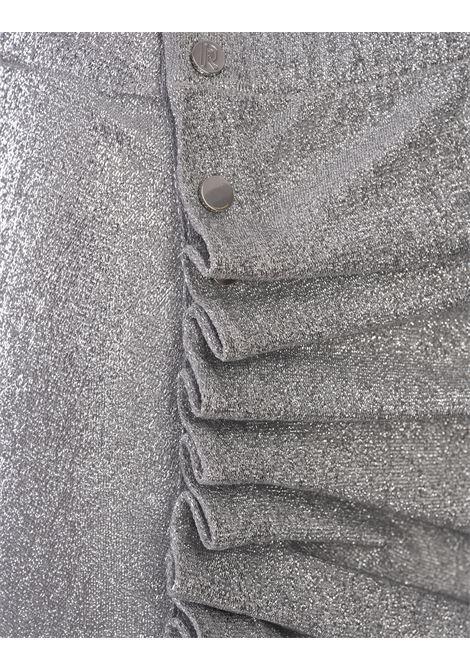 RABANNE Abito Midi In Lurex Drappeggiato Argento - RABANNE