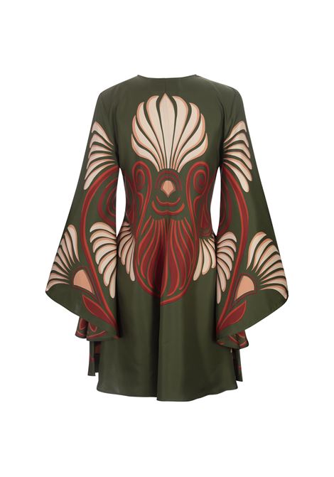 LA DOUBLE J Abito Mini Magnifico In Dragonflower Placée Multicolor In Silk Twill - LA DOUBLE J