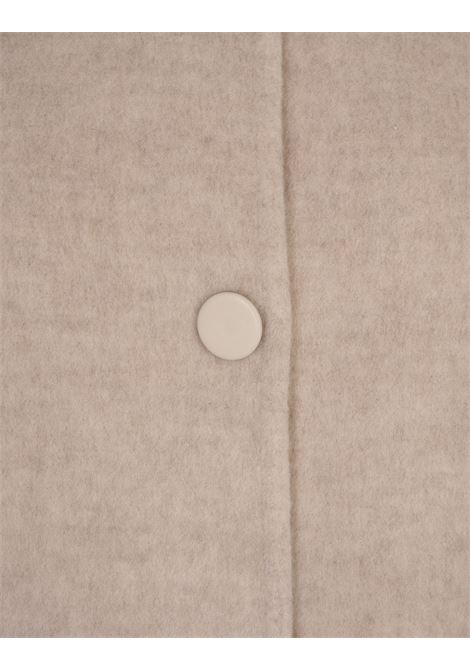 AGNONA Cappotto Muretto Cocoon Sesamo - AGNONA