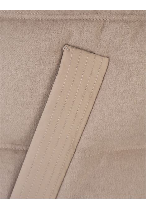 AGNONA Gilet Imbottito In Cashmere Beige - AGNONA