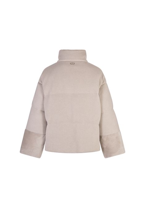 AGNONA Giubbotto In Cashmere Sabbia - AGNONA