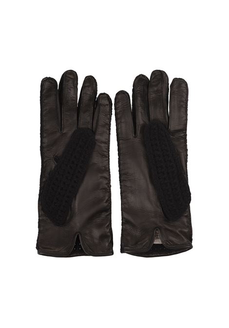 AGNONA Guanti Neri Con Strass - AGNONA