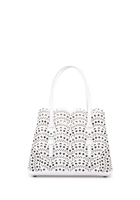 ALAIA Borsa Tote Mina 25 Bianca - ALAIA