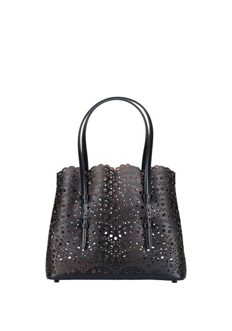 ALAIA Borsa Tote Mina 25 Nera - ALAIA