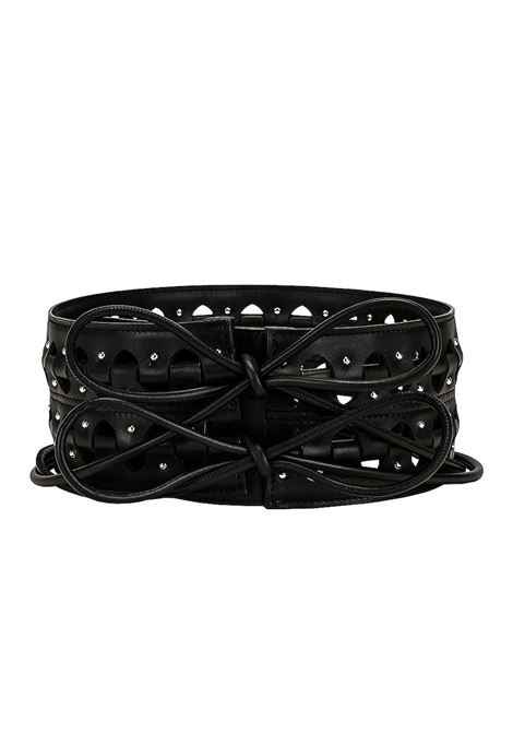 ALAIA Cintura In Pelle Nera Con Cerniere - ALAIA