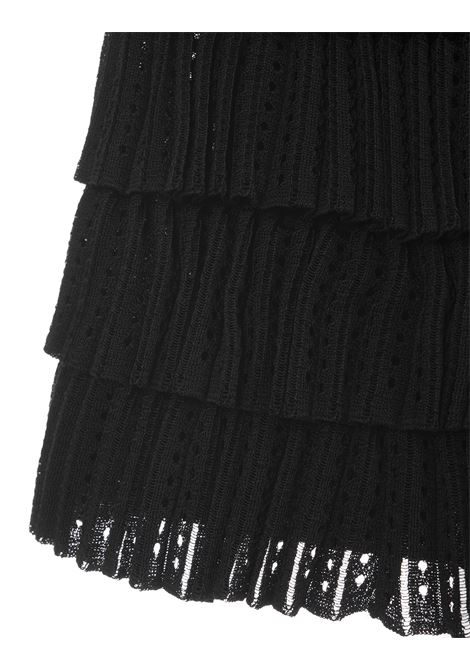 ALAIA Gonna Corta Crinoline A Balze Nera - ALAIA