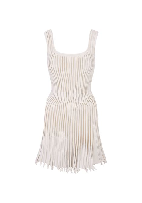ALAIA Mini Abito Plissé Bianco - ALAIA