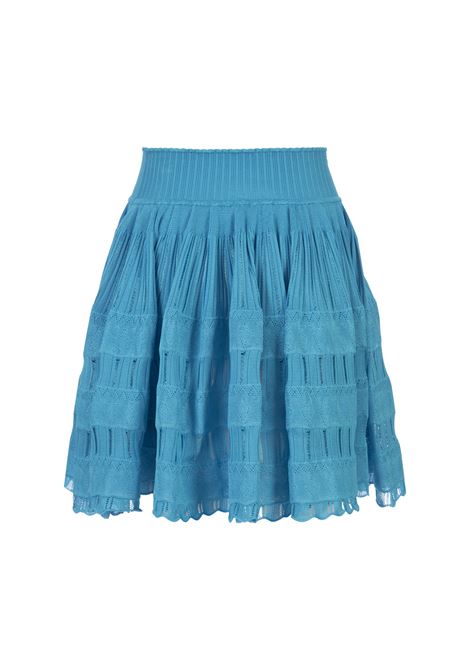 ALAIA Minigonna Crinoline Lucida Blu - ALAIA