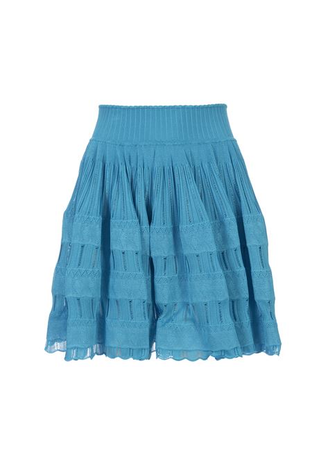 ALAIA Minigonna Crinoline Lucida Blu - ALAIA