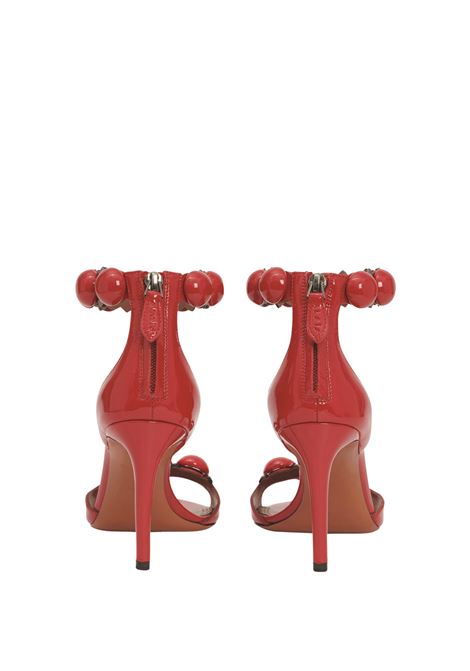ALAIA Sandalo Bombe 90 Verniciato Rosso - ALAIA