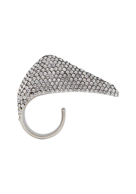 ALEXANDER MCQUEEN Anello Jewelled Artiglio In Argento Anticato - ALEXANDER MCQUEEN