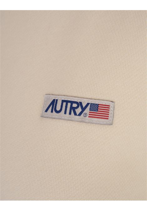 AUTRY Felpa Crema Con Logo Label - AUTRY