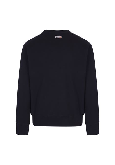 AUTRY Felpa Nera Con Logo Label - AUTRY
