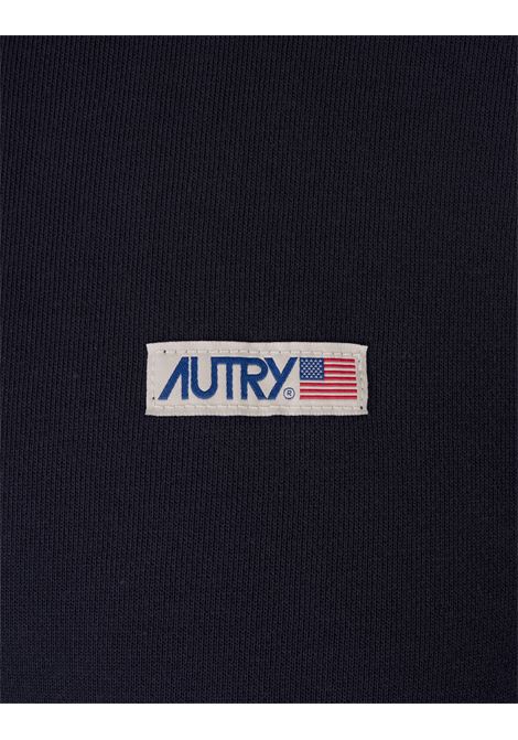 AUTRY Felpa Nera Con Logo Label - AUTRY