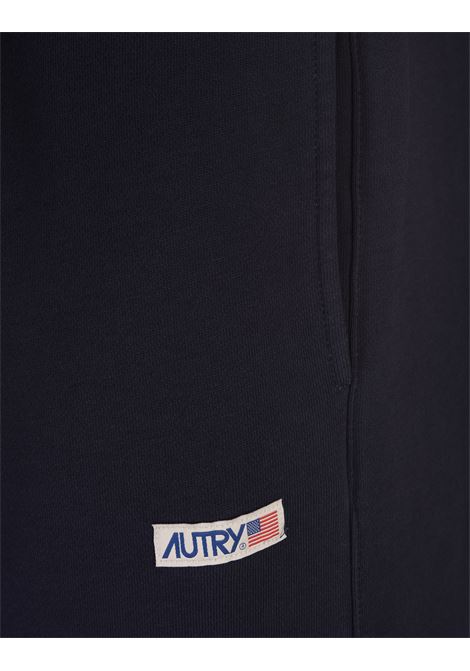 AUTRY Joggers Blu Navy Con Coulisse Logata - AUTRY