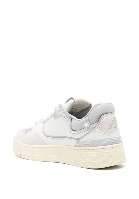 AUTRY Sneakers CLC In Pelle Bianca E Grigia - AUTRY