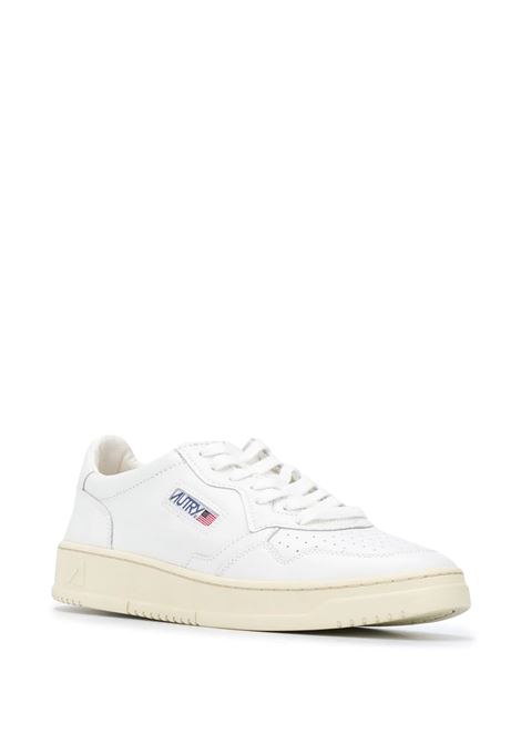 AUTRY Sneakers Medalist Low In Pelle Bianca - AUTRY