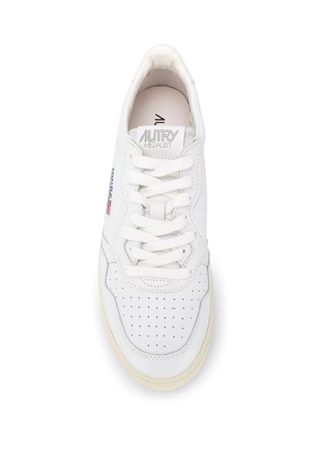 AUTRY Sneakers Medalist Low In Pelle Bianca - AUTRY