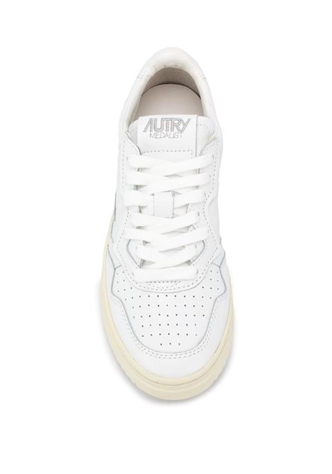 AUTRY Sneakers Medalist Low In Pelle Bianca - AUTRY