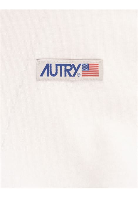 AUTRY T-Shirt Bianca Con Logo Applicato - AUTRY