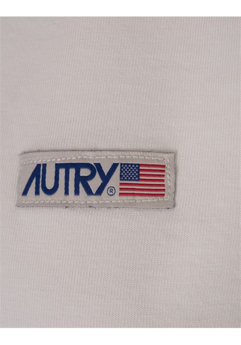 AUTRY T-Shirt Bianca Con Logo Applicato - AUTRY