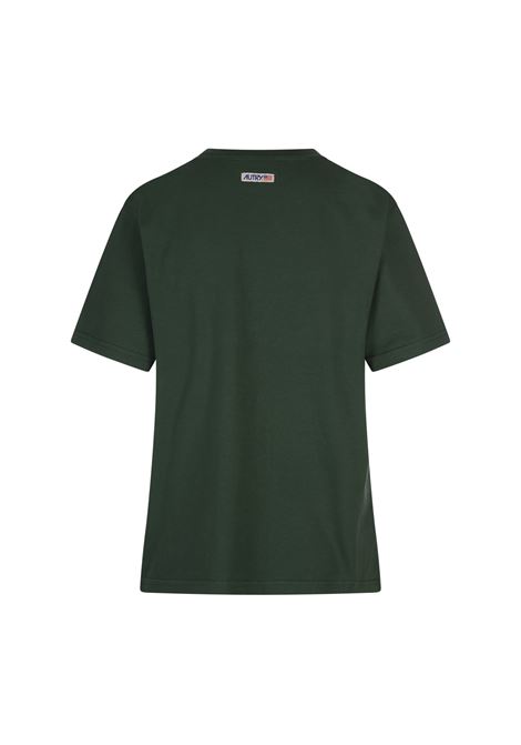 AUTRY T-Shirt Verde Con Logo Applicato - AUTRY