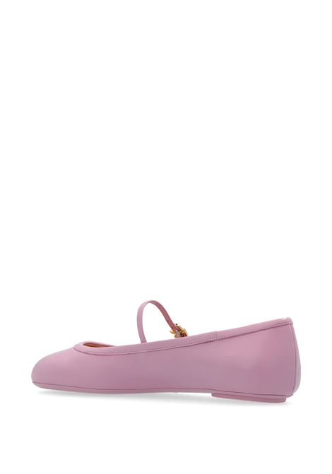 GIANVITO ROSSI Ballerine Flat Carla In Nappa Rosa - GIANVITO ROSSI