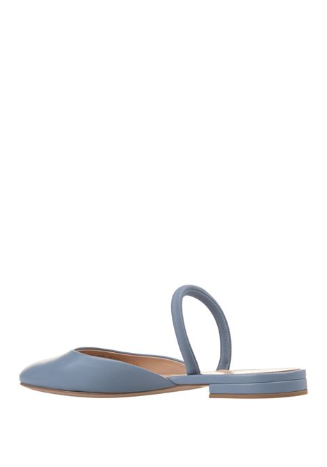 GIANVITO ROSSI Ballerine Slingback Tivoli In Nappa Azzurra - GIANVITO ROSSI