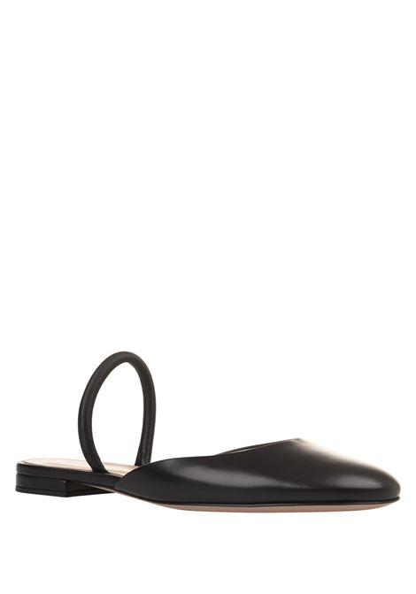 GIANVITO ROSSI Ballerine Slingback Tivoli In Nappa Nera - GIANVITO ROSSI