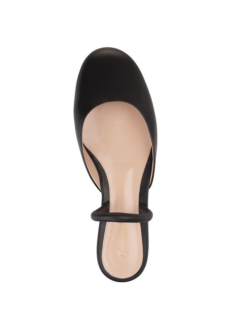 GIANVITO ROSSI Ballerine Slingback Tivoli In Nappa Nera - GIANVITO ROSSI
