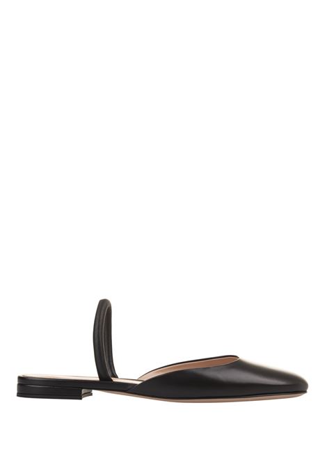 GIANVITO ROSSI Ballerine Slingback Tivoli In Nappa Nera - GIANVITO ROSSI