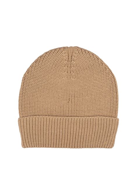 BARROW Beanie In Maglia A Coste Sabbia - BARROW