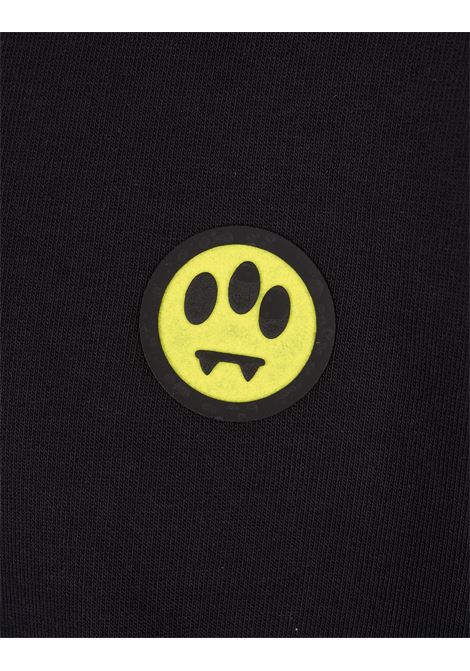 BARROW Felpa Con Cappuccio Nera Con Smile - BARROW