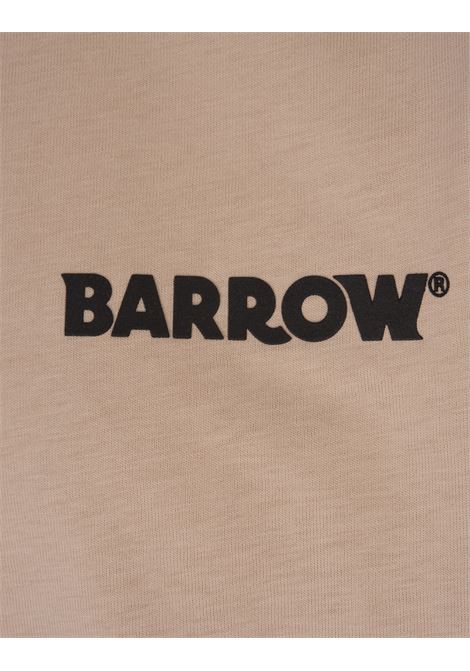 BARROW T-Shirt Beige Con Logo E Smile - BARROW