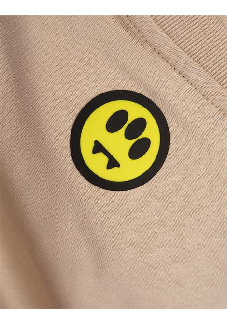 BARROW T-Shirt Beige Con Logo E Smile - BARROW